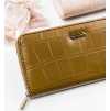David Jones Khaki peňaženka so štruktúrou zvieracej kože Z011