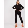 Čierny komplet Liliana s lemovaním na gumy