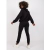 Čierna tepláková súprava s kapucňou
