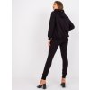 Čierna teplákovka Alejandra s voľnou mikinou