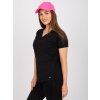 Čierne dámske basic tričko