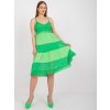 Zelené letné šaty s čipkou