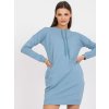 Svetlomodré mikinové šaty