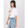 Biele dámske bavlnené tričko s potlačou TRUST