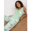 Zelené bavlnené krátke pyžamo