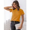 Karamelové basic tričko MAYLA II