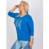 Modrá blúzka s pierkami