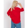 Červená blúzka s potlačou