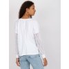 Biela blúzka s čipkovými rukávmi