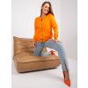 Neónovo-oranžová dámska mikina na zips