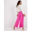 Ružové dámske vzdušné nohavice s opaskom