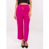 Fuchsiové dámske voľné skrátené nohavice