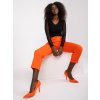 Oranžové elegantné nohavice