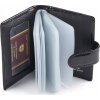 Peterson Čierne lesklé púzdro na vizitky