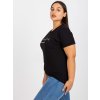 Čierne dámske tričko s nápisom na boku