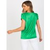 Zelená elegantná lesklá blúzka