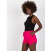 Fuchsiové teplákové šortky