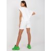 Biela krátka súprava kraťasov a trička DREW