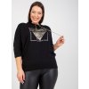 Čierna ležérna blúzka