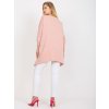 Svetloružová asymetrická blúzka