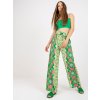 Zelené vzorované nohavice