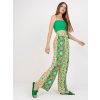Zelené vzorované nohavice