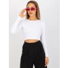 Biely crop top s holým chrbtom