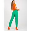 Zelené nohavice s vysokým pásom