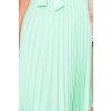 Mintové šaty s plisovanou sukňou CELESTE