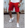 Červené teplákové šortky