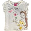 Disney Princess Bella smotanové dievčenské tričko s potlačou