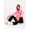 Svetloružová dámska oversize mikina s kapucňou