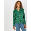 Zelená vzorovaná bomber mikina