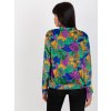 Zelená bomber mikina s farebným vzorom
