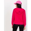 Fuchsiová mikina s kapucňou