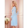 Svetlomodré šifónové šaty CAMILLA