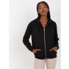 Čierna mikina na zips