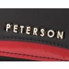 Peterson Čierna dlhá peňaženka s leskom Y026