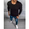 Čierny pánsky pletený sveter