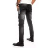 Čierne pánske džínsy s presvetlením (Veľkosť 29)