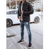Čierna pánska prešívaná bunda