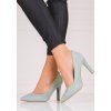 Dámske lodičky na vysokom podpätku Shelovet - sivé