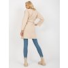 Svetlobéžový kabát s opaskom