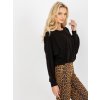 Čierna blúzka s prestrihom na chrbte