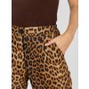 Rozšírené nohavice s leopardím dizajnom