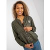 Khaki bomber bunda so zipsom