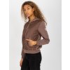Hnedá prešívaná bomber mikina