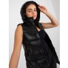 Černá lesklá vesta
