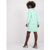 Mintové dámske mikinové šaty s vreckami