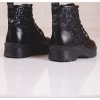 Čierne dievčenské členkové topánky s trblietkami